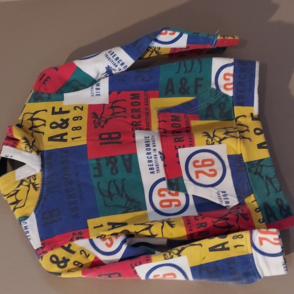 Abercrombie Kids Patchwork Hoodie Multi Colored 7 8